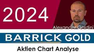 Barrick Gold Aktie Chart Analyse Rohstoffunternehmen fördert Gold Silber Kupfer zahlt Dividende [upl. by Oznecniv213]