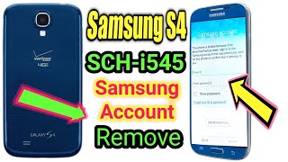 Samsung S4 How To Remove Samsung Account  SCHi545 Samsung Account Bypass No Pc  Account iD Fixed [upl. by Ennaxor623]