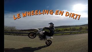 Tuto wheeling  Comment lever en dirt Mes conseils 🏍💪 [upl. by Pennie]