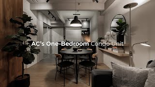 AC’s OneBedroom Condo Unit  A 48 sqm JapandiIndustrial Condo Unit in Pasig City [upl. by Darill330]