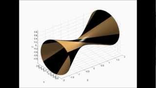 Rotação de um hiperboloide de uma folha [upl. by Ennayehc722]