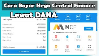 Cara Bayar Mega Central Finance Lewat DANA  Cek Tagihan Mega Central Finance Via DANA [upl. by Anelra950]