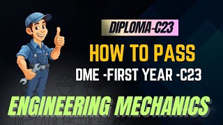 CRACK Engineering Mechanics Exam for DME C23 SBTET  PYQ Paper AnalysisC16Sbtetc20c23 [upl. by Halette]