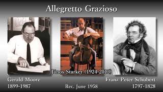 Schubert Allegretto Grazioso Starker amp Moore 1958 シューベルト アレグレット・グラツィオーソ シュタルケル＆ムーア [upl. by Galvan]