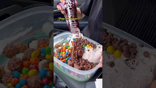 Secretly eating ice cream without your family be like… shorts viral mukbang [upl. by Aurelio]