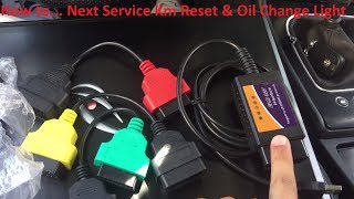 DIY How To  Next Service KM Reset And Oil Change Light OBD2MULTIECUSCANENGSUBS [upl. by Xuagram49]