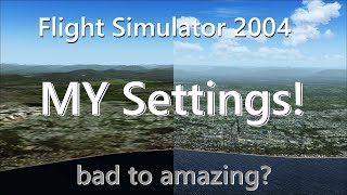 My settings in FS2004  Quality and Performace together [upl. by Armillda989]