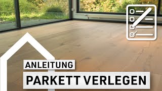 Parkett schwimmend verlegen DIY  Anleitung casando [upl. by Oicangi185]