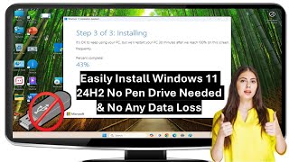 Easily Install Windows 11 24H2 No Pen Drive Needed amp No Any Data Loss [upl. by Kessel]