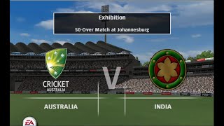 My EA Cricket 2007 Game Play 2003 Cricket World Cup Final AUSTRALIA vs INDIA [upl. by Yelrebmik483]