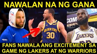 Fans NAINIS sa game ng Lakers at ng Warriors Curry at Lebron ang Ganda Sana ng DWELO [upl. by Bolten]