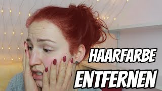 Meine Haare sind Rot Haarfarbe entfernen mit Hausmitteln  Lena’s Lifestyle [upl. by Dlanor]