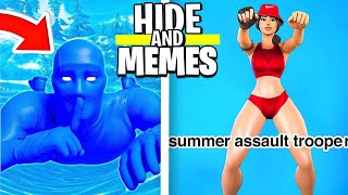 NICHT LACHEN in Fortnite Hide and Memes [upl. by Branscum]