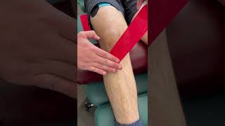 Knee tape chiropratic physio kinesiotape kttape rocktape [upl. by Draned950]