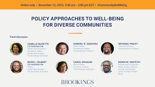 Policy approaches to wellbeing for diverse communities [upl. by Eahsan904]