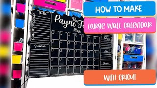 How To Make An Acrylic Calendar With Cricut [upl. by Niamart908]