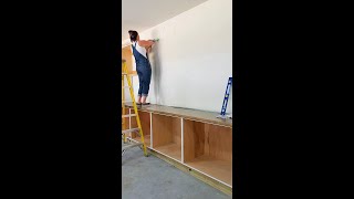 How To Hang Cabinets By Yourself [upl. by Iviv]