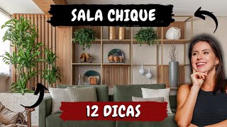 12 DICAS CRIATIVAS PARA TER UMA SALA CHIQUE [upl. by Aronel244]