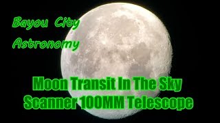 Moon Transit In Orion SkyScanner 100mm Reflector Telescope [upl. by Ecilef]