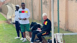 Arrivée des lions pour la première séance d’entraînement à l’annexe du stade Ahmadou Ahidjo [upl. by Gherardi]