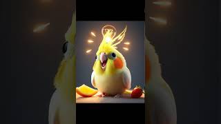 Cockatiel steals snacks  Mysterious AI story aiimagination aiimages aistory bird [upl. by Ecylla]