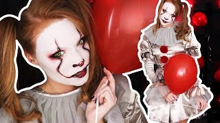 quotITquot Pennywise Halloween Beauty Makeup Tutorial [upl. by Greeley]