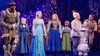 Frozen The Musical London Theatre Royal Drury Lane Samantha Barks Laura Dawkes Disney LGBTQ Charity [upl. by Odlanir]