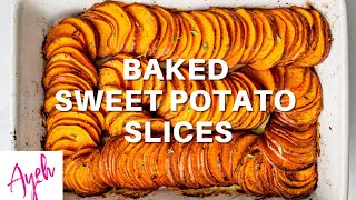 Baked Sweet Potato Slices [upl. by Lertnom13]