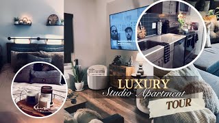 Chaotic Luxury Studio Apartment Tour  616 SQ FT [upl. by Streetman]