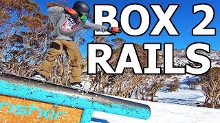 Progressing From Boxes to Rails  Snowboarding Trick Tutorial [upl. by Aphrodite89]