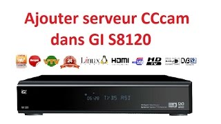 ajouter serveur CCcam dans GI S8120 [upl. by Reichert]