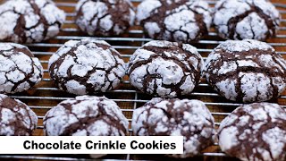 How to Make Chocolate Crinkles Cookies [upl. by Snehpets930]