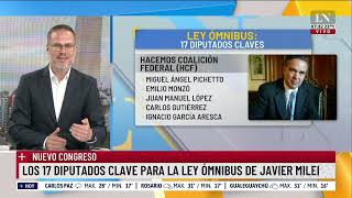 Nuevo Congreso los 17 diputados clave para la ley ómnibus de Javier Milei [upl. by Aube938]