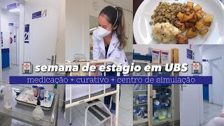 VLOG ESTÁGIO EM UBS Vacinação sala de medicação sala de curativos centro de simulação [upl. by Anihpesoj]