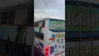 High speed Bus overtake bus travel travelling highway busmania travels expressway shorts [upl. by Radnaxela]