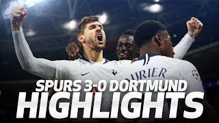 HIGHLIGHTS  SPURS 30 BORUSSIA DORTMUND UEFA Champions League Round of 16 first leg [upl. by Andre]