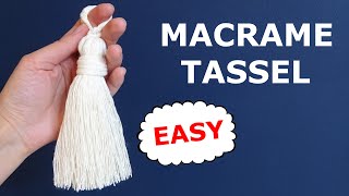 Macrame for beginners how to make tassel [upl. by Ainerol]