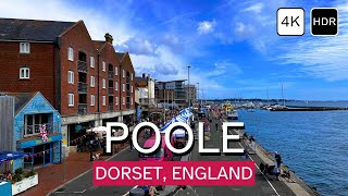 Exploring Poole England in 4K HDR  Virtual Walking Tour Experience [upl. by Parrott]