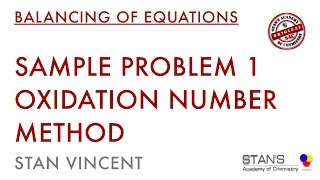 Redox Balancing  Oxidation Number Method [upl. by Atinev]