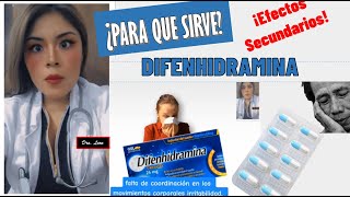 DIFENIDRAMINA para que sirve Doctoraleon y efectos secundarios [upl. by Saxet]