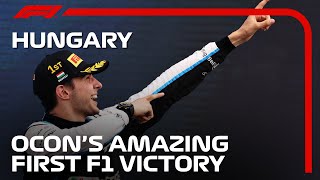 Esteban Ocon Claims Brilliant Maiden F1 Victory  2021 Hungarian Grand Prix [upl. by Haropizt]