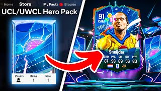 40x UCL HERO PREORDER PACKS 😱 FC 24 Ultimate Team [upl. by Proudman]