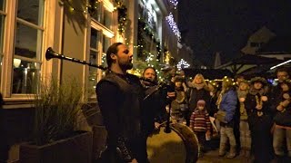 WEIHNACHTLICHES ERFURT 2014  Dudelsack und Feuershow [upl. by Rickert598]