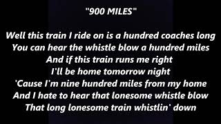 I’m 900 NINE HUNDRED MILES from my home TRAIN FOLK Lyrics Words text Sing Along Song [upl. by Esau450]