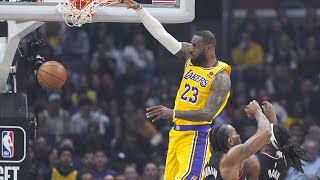 LeBron scores 34 points leads Lakers rally from 21point deficit in [upl. by Gnoz]