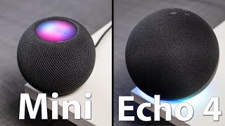 💥 Amazon ECHO 4 vs HOMEPOD MINI 🔈 ¡Este es el MAS RECOMENDABLE [upl. by Aneeh]