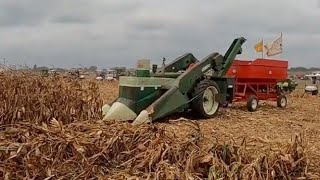 Picking Corn and Combining Soybeans at the Half Century of Progress Show [upl. by Anar]