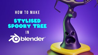 Blender  Stylised Spooky Tree  Commentary Tutorial [upl. by Kernan]