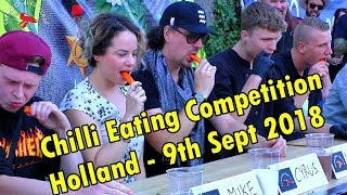 Chilli Eating Competition  Eindhoven Netherlands  Holland   September 9th 2018 [upl. by Htebazileyram]