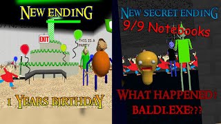 FIND 99 NOTEBOOKS HAVE A BLAST IN BALDIS BIRTHDAY BASH New Ending  Baldis Birthday Bash [upl. by Ashwell85]